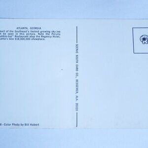 Vintage Atlanta Georgia Skyline Postcard | Color Photo by Bill Kobert | Scenic S